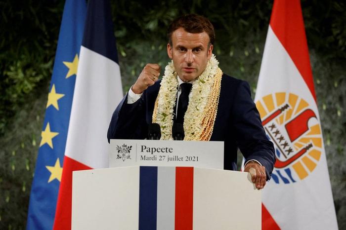 Emmanuel Macron Papeete AFP