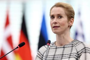 Kaja Kallas, haute représentante de l'Union pour les affaires étrangères et la politique de sécurité (Photo by FREDERICK FLORIN / AFP)