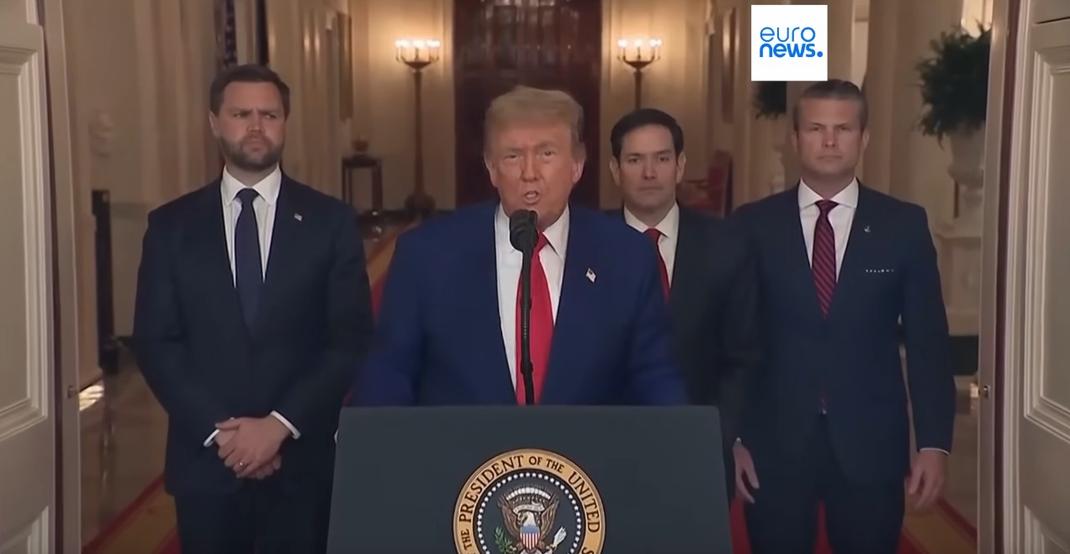 Donald Trump s'exprime au sujet des frappes en Iran.