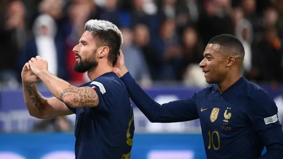 Kylian Mbappé Olivier Giroud AFP