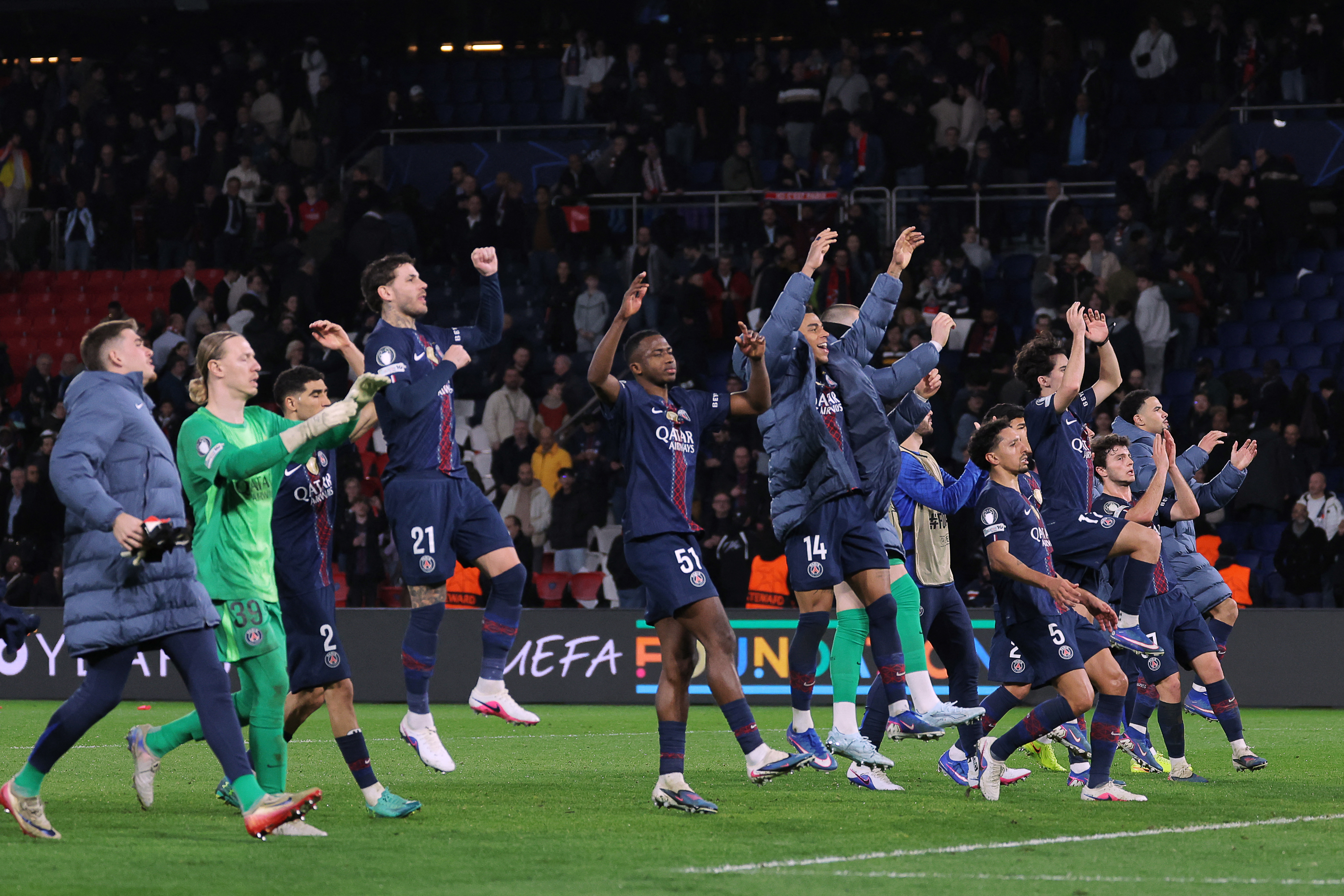 Barrage Ligue des Champions : PSG/Monaco : 2/2 (5/4 cumulé), le PSG se qualifie dans la douleur