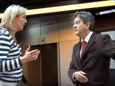 Marine Le Pen et Jean-Luc Mélenchon, partenaires de danse