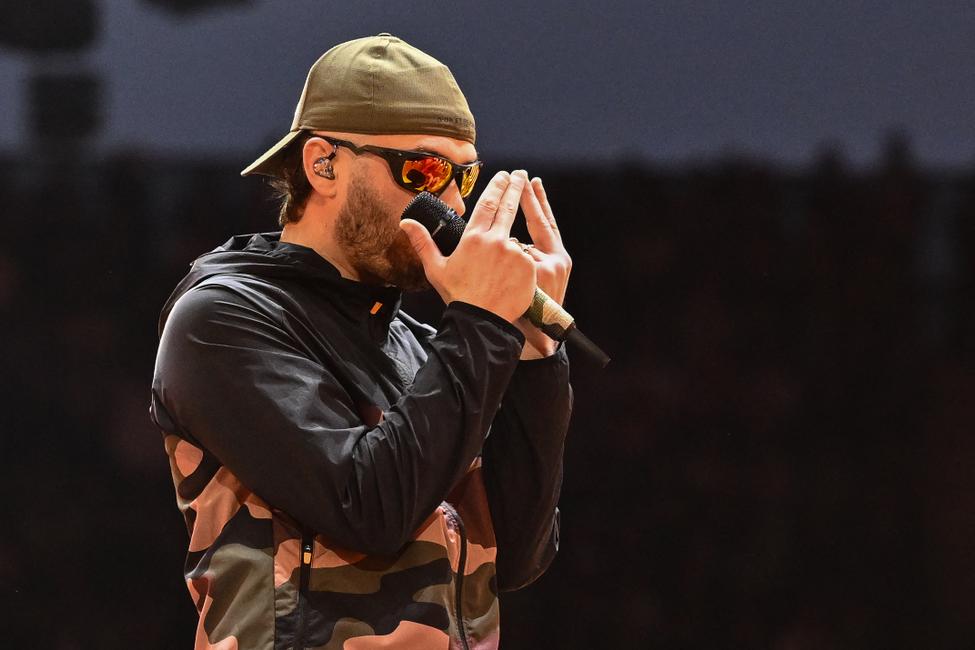 Le rappeur français Julien Mari aliasJul au Stade de France in Saint-Denis, Paris, le 26 avril 2025. (Photo d'illustration)