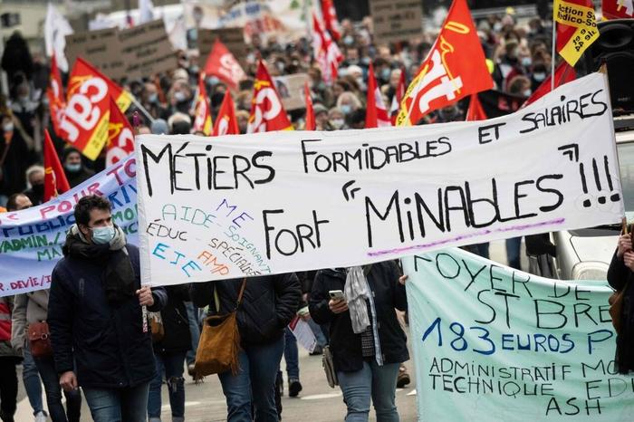 salaires manifestation AFP
