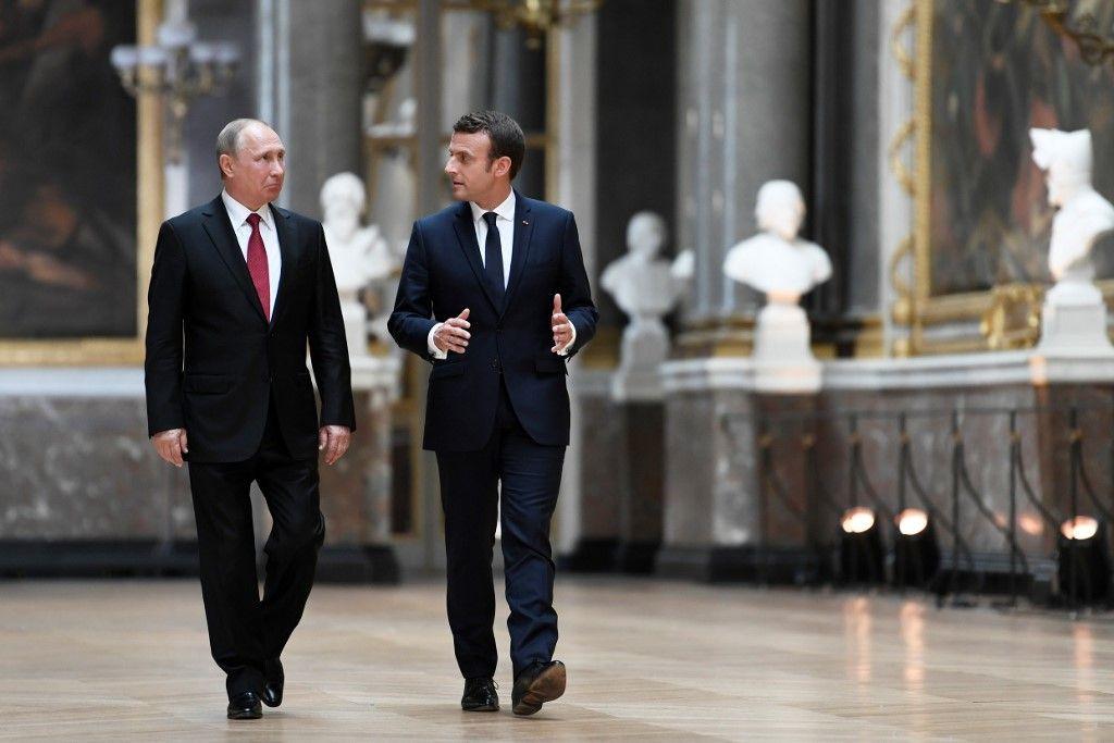 Macron Poutine AFP