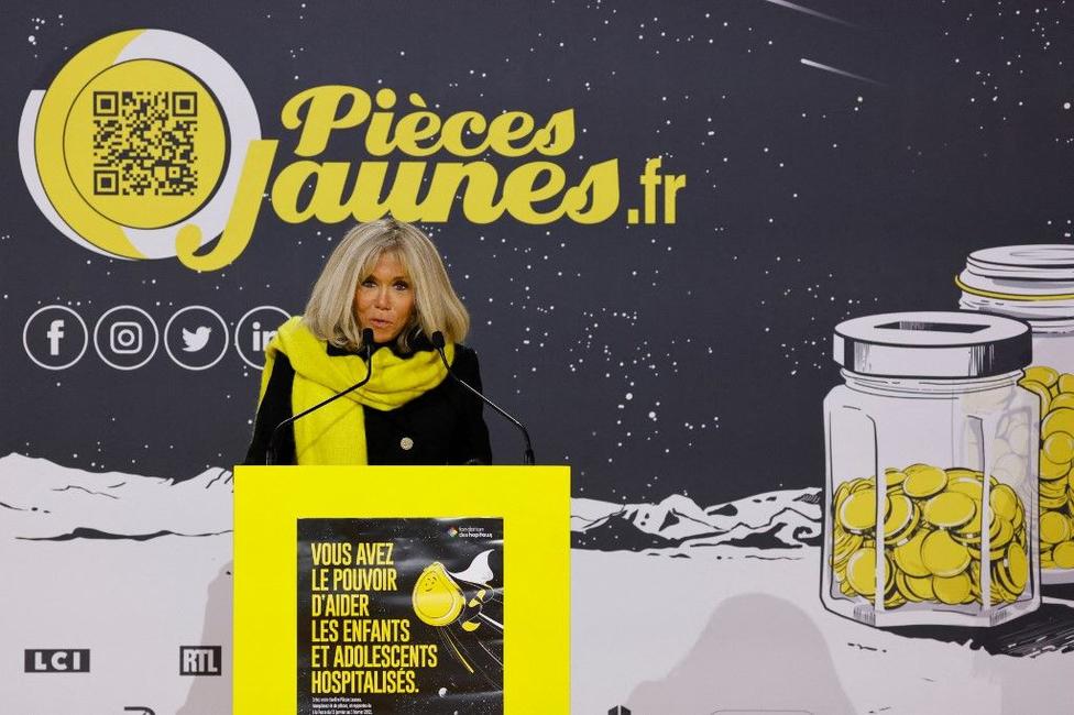 Brigitte Macron pièces jaunes AFP
