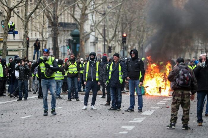 Gilets jaunes arc de Triomphe AFP