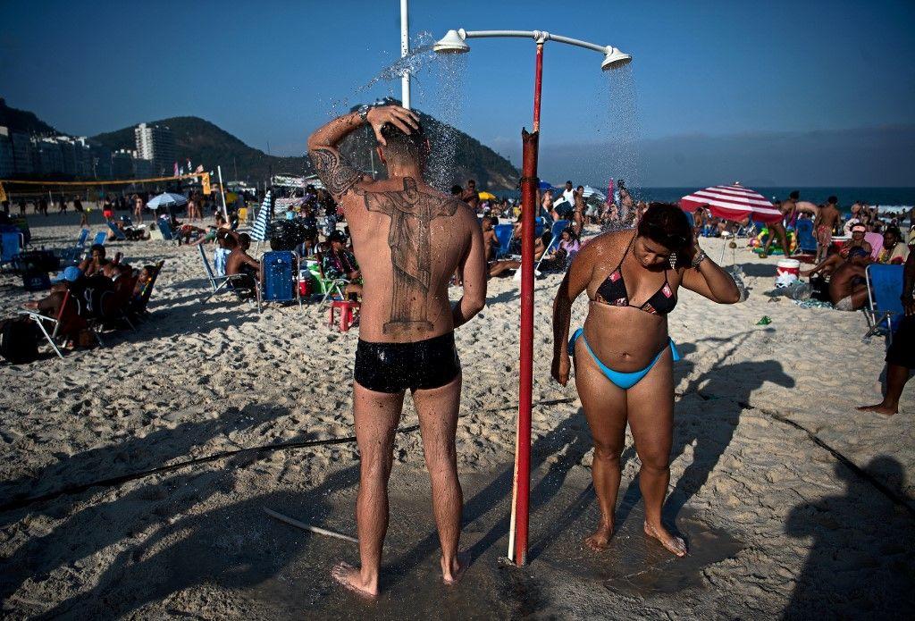 douche plage corps AFP