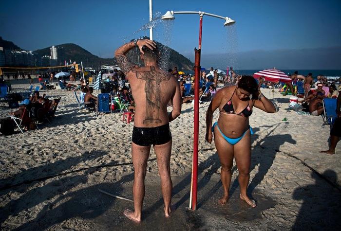 douche plage corps AFP