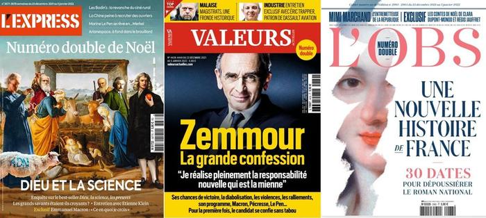 revue de presse des hebdos 23 décembre 2021