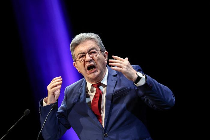 Le fondateur du parti de gauche français La France insoumise (LFI), Jean-Luc Mélenchon, s’exprime lors d’un meeting de campagne à Lille, dans le nord de la France, le 19 mars 2026, en amont du second tour des élections municipales de 2026. (Image d'illustration)