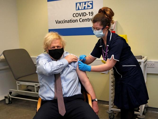 Boris Johnson vaccination NHS AFP