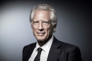 Dominique de Villepin lors d'une séance photo pour l'AFP.