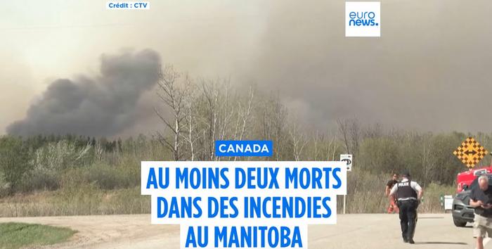 Gigantesques incendies au Manitoba, Canada