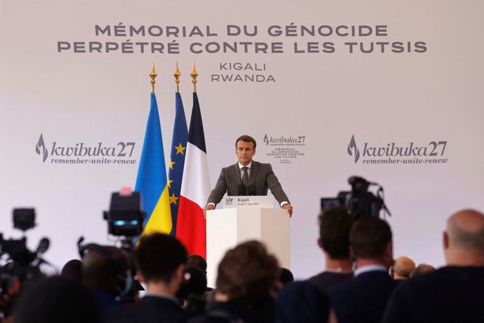 Emmanuel Macron Rwanda AFP