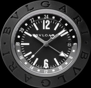 L’alliance nouvelle du titane et du caoutchouc pour changer de fuseau horaire (Bvlgari)