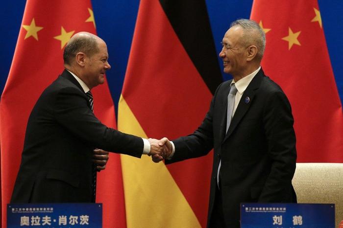 Chine Allemagne Olaf Scholz AFP