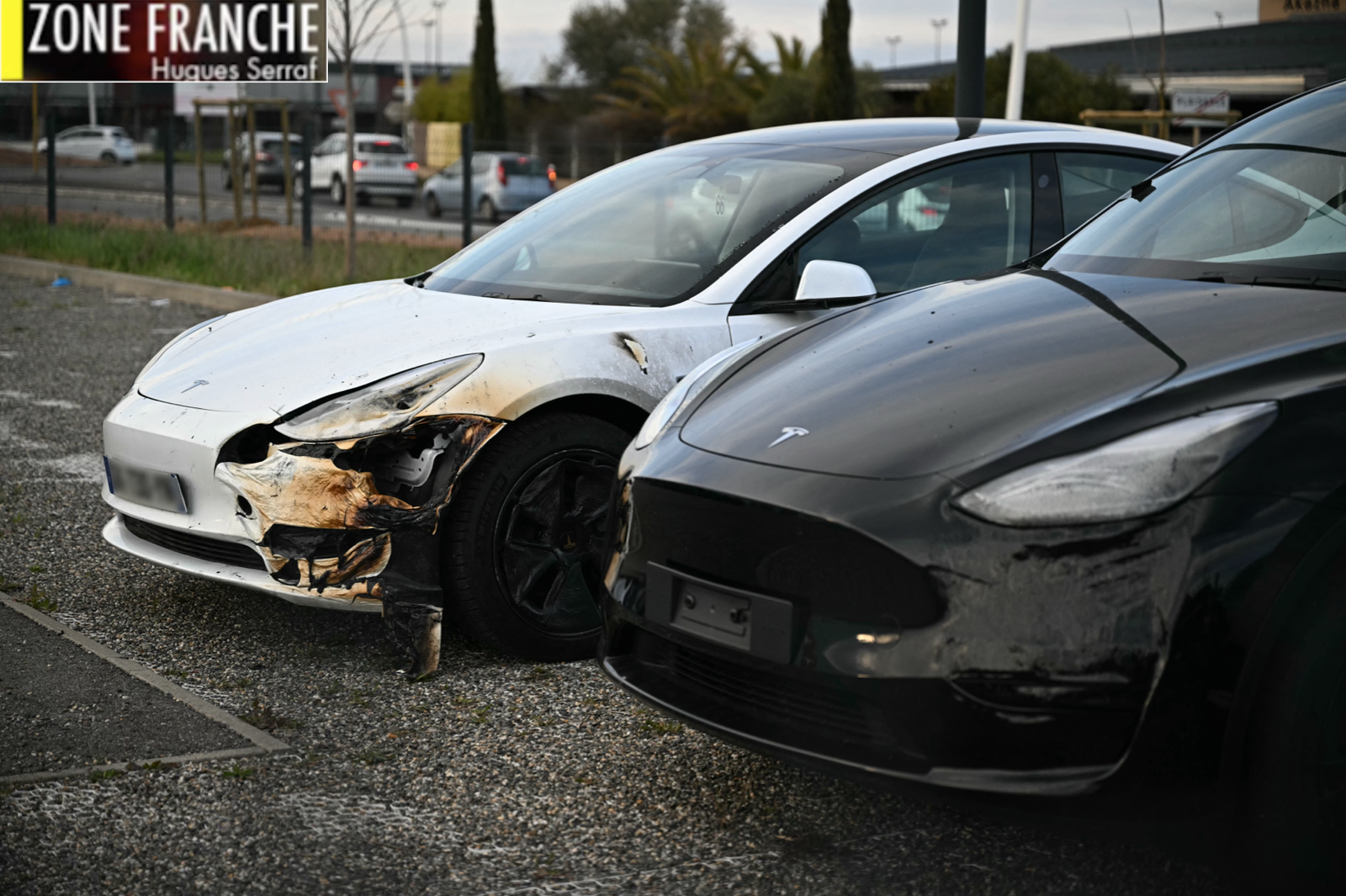 Des Tesla incendiées volontairement sur un parking près de Toulouse