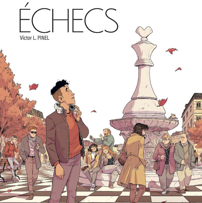 La bande dessinée "Echecs" de  Victor L. Pinel est publié aux éditions Grand Angle.