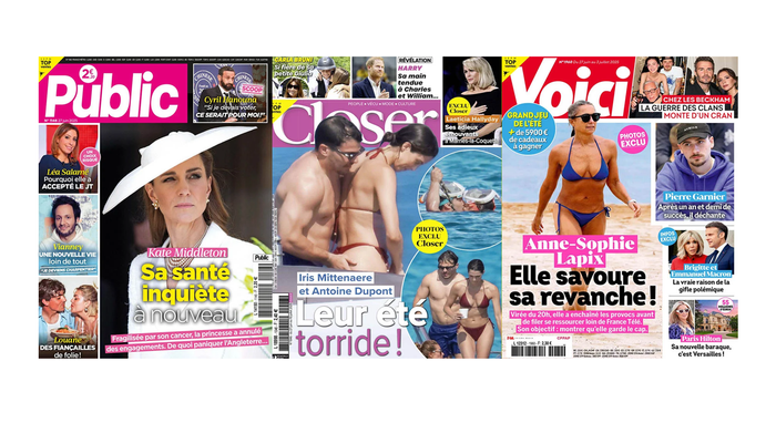 Les unes des hebdomadaires people du 27 juin.