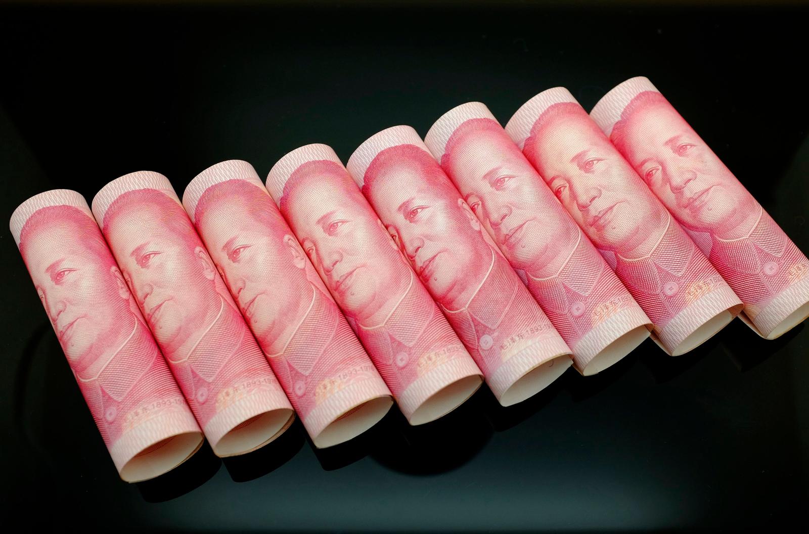Billets chinois. (Image d'illustration)
