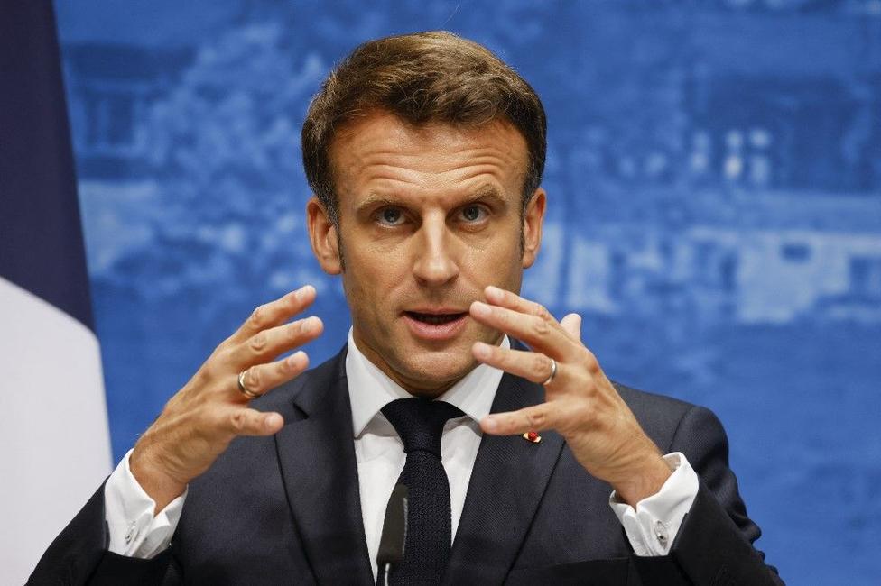 Emmanuel Macron portrait AFP