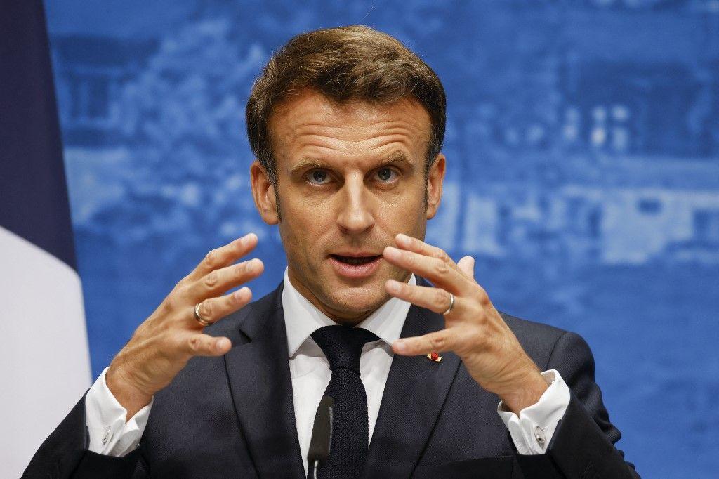 Emmanuel Macron portrait AFP