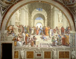 L'école d'Athènes, tableau de Raphael