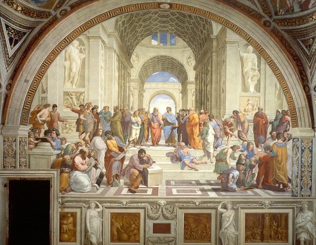 L'école d'Athènes, tableau de Raphael