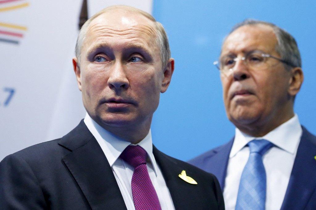 Vladimir Poutine Serguei Lavrov AFP