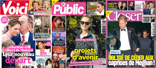 "Voici", "Public" et "Closer".