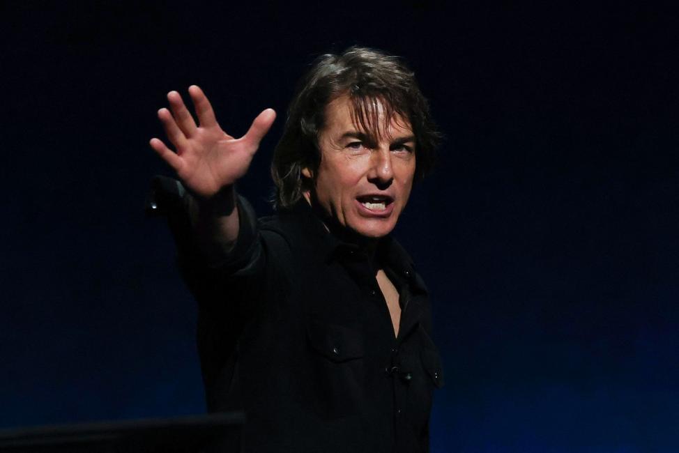 L'acteur et producteur américain Tom Cruise au Caesars Palace à CinemaCon 2025 à Las Vegas, le 3 avril 2025.