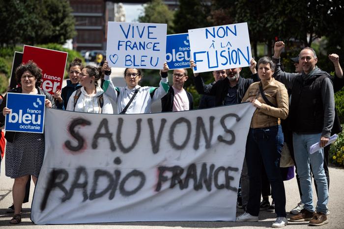 Des salariés de Radio France lors de leur grève précédente, en juin dernier
