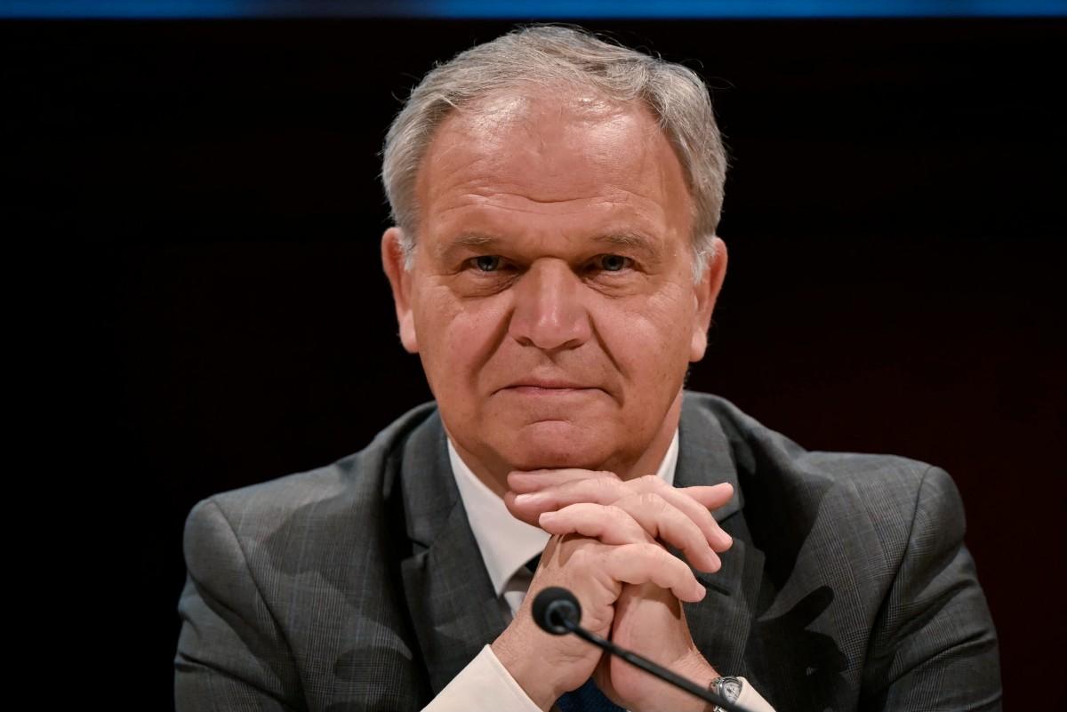 Le sénateur français François-Noël Buffet au Sénat, à Paris, le 21 juillet 2026.