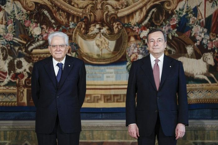 Sergio Mattarella Mario Draghi AFP