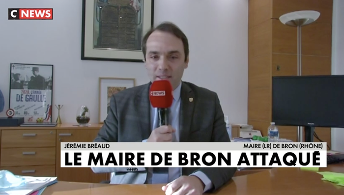 Jérémie Bréaud le maire de Bron CNews