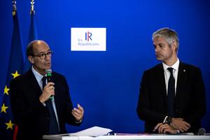 Les Républicains Eric Woerth Laurent Wauquiez AFP