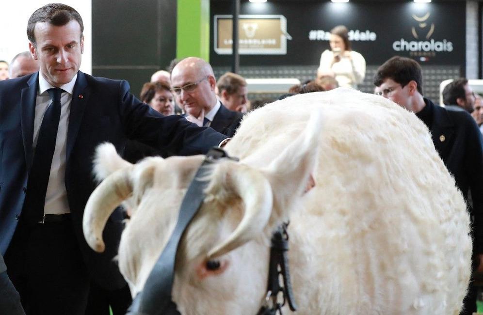 Emmanuel Macron salon de l'agriculture AFP