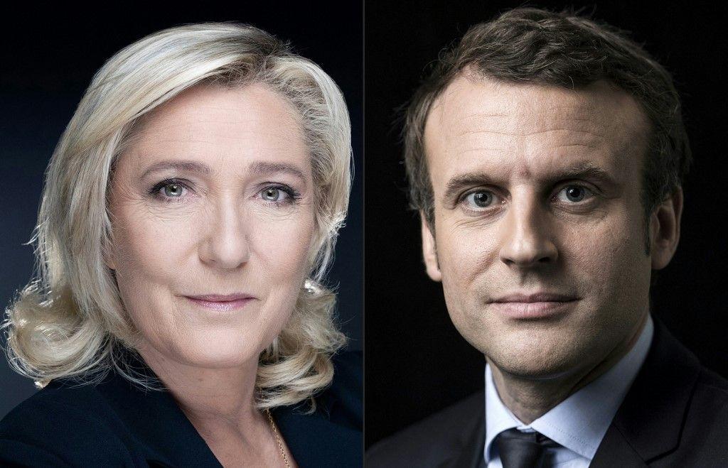 Emmanuel Macron Marine Le Pen AFP