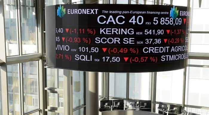 Les valeurs du CAC 40, principal indice boursier parisien