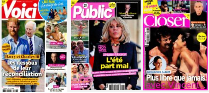 Unes des hebdos People