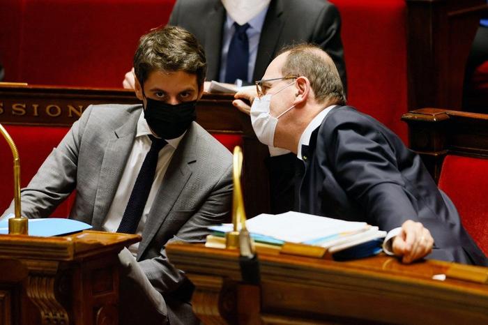 Gabriel Attal Jean Castex - AFP