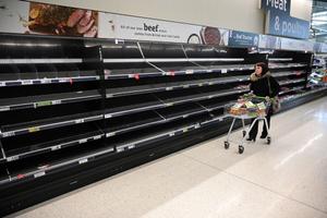 pénurie supermarché Royaume-Uni AFP