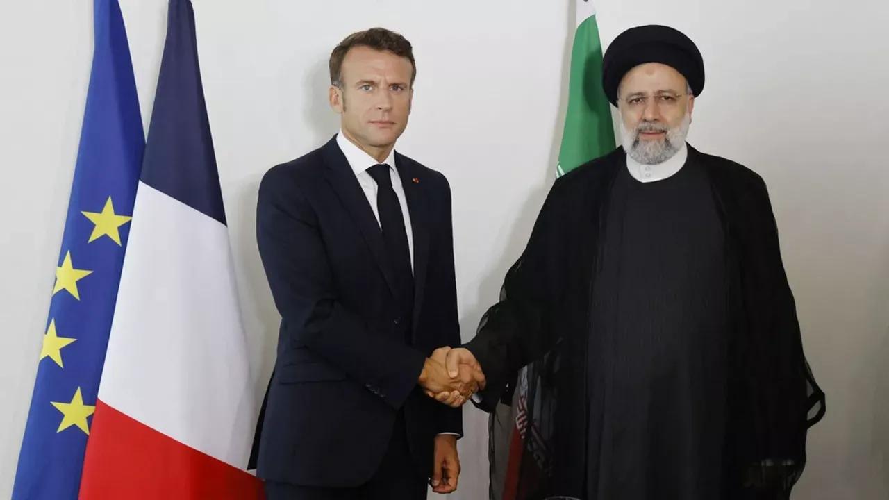 Emmanuel Macron Ebrahim Raïssi AFP