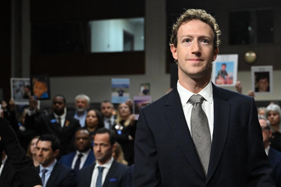 Mark Zuckerberg, PDG de Meta, à Washington, pour témoigner devant la commission judiciaire du Sénat américain. 