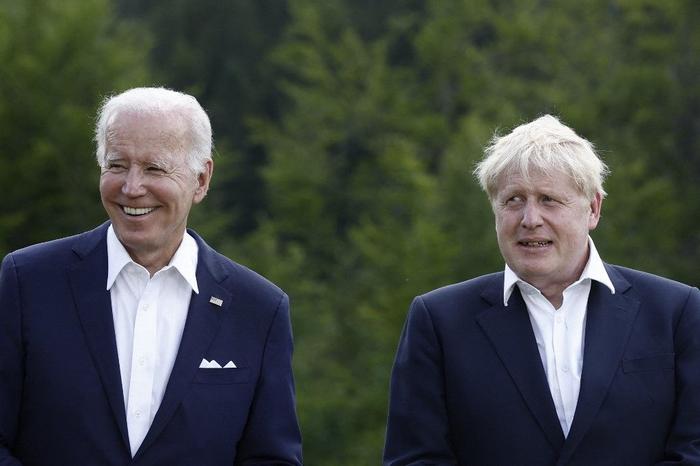 Joe Biden Boris Johnson AFP
