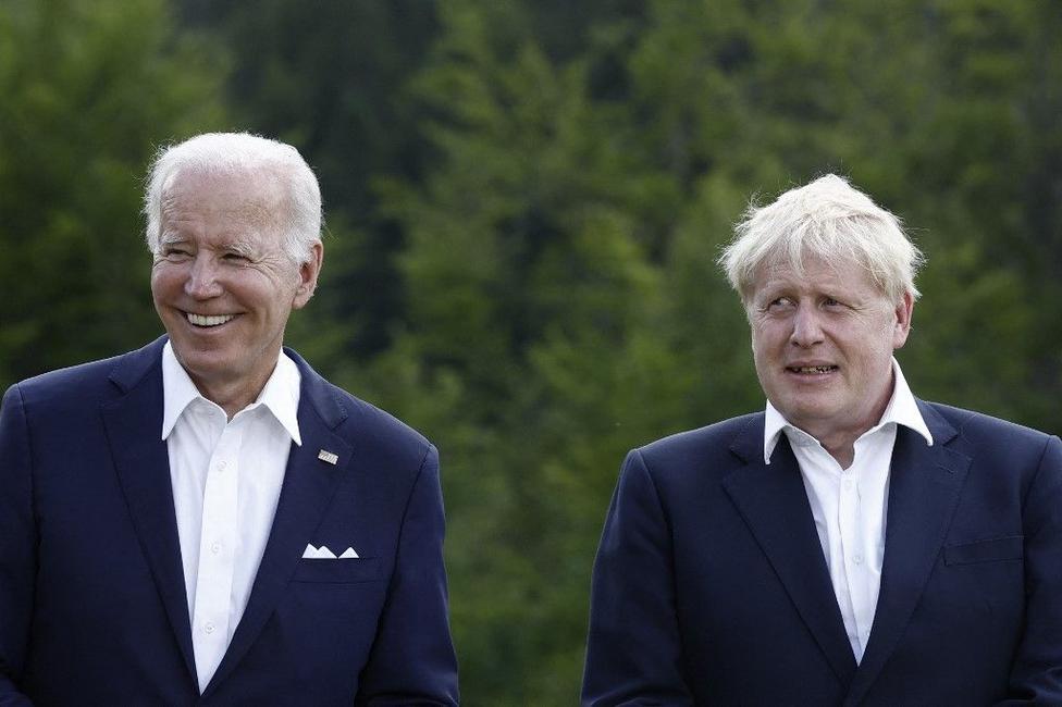 Joe Biden Boris Johnson AFP