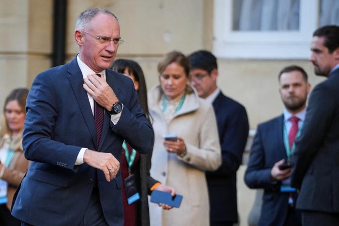 Le ministre autrichien de l'intérieur, Gerhard Karner (Photo by Kin Cheung / POOL / AFP)