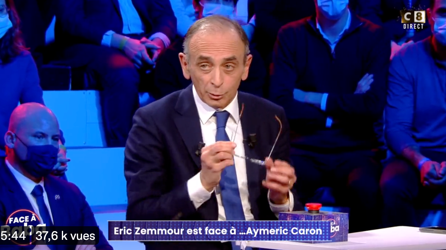Eric Zemmour sur C8