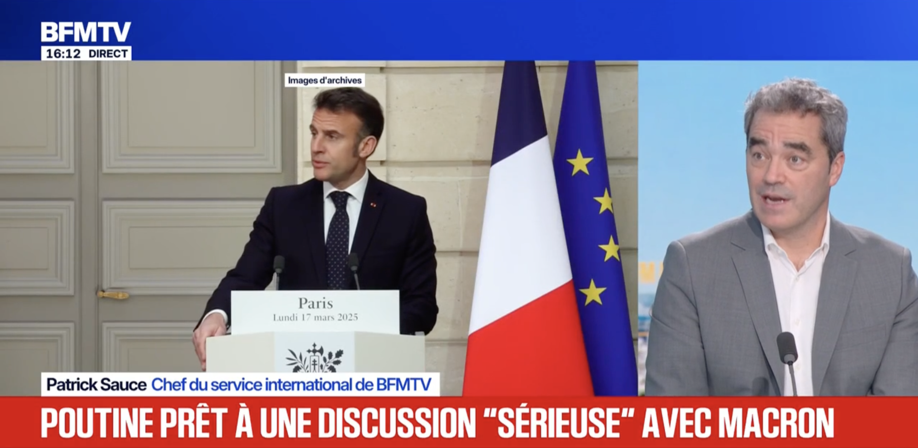 Vladimir Poutine se dit prêt à un appel avec Emmanuel Macron pour une discussion « sérieuse »